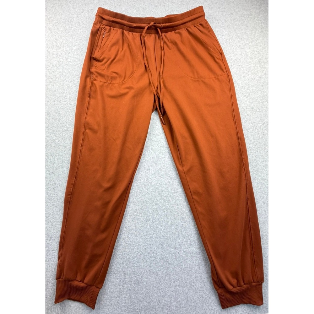 Rachel Zoe Womens Burnt Orange Joggers Athleisure Pants Size L